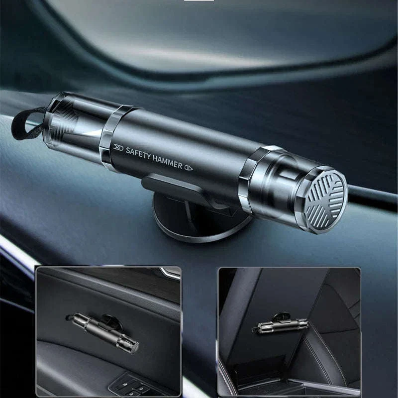 2-in-1 Car Emergency Window Breaker and Seat Belt Cutter with Base - Image 7