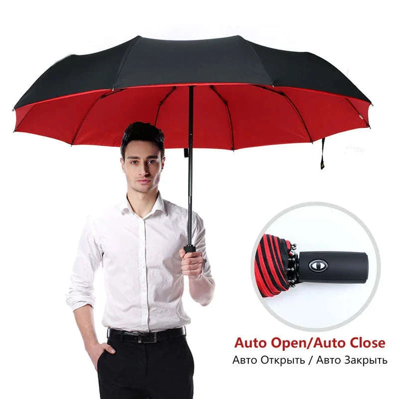 Windproof Automatic Umbrella with One-Touch Open and Close