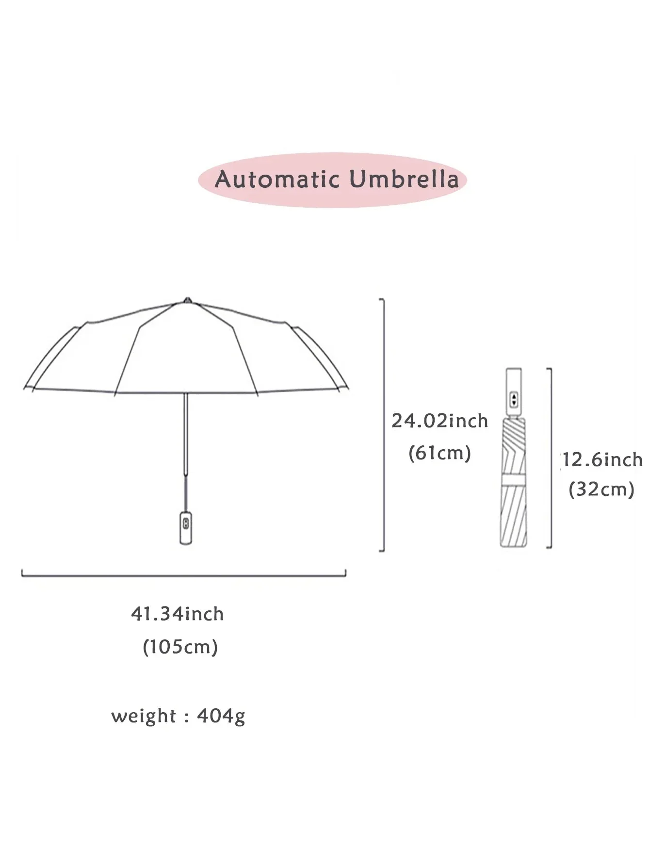 Windproof Automatic Umbrella with One-Touch Open and Close - Image 13
