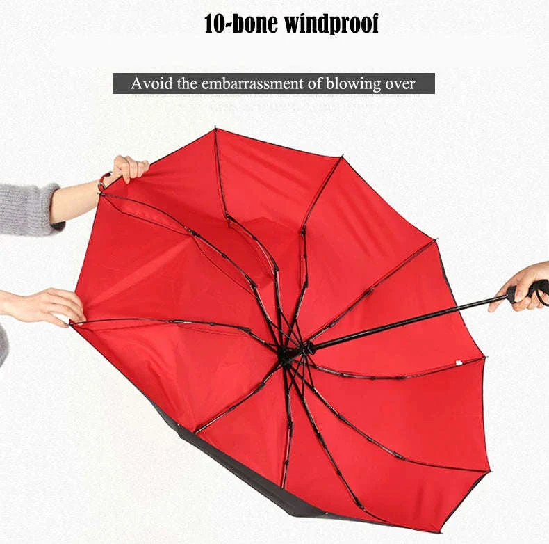 Windproof Automatic Umbrella with One-Touch Open and Close - Image 20
