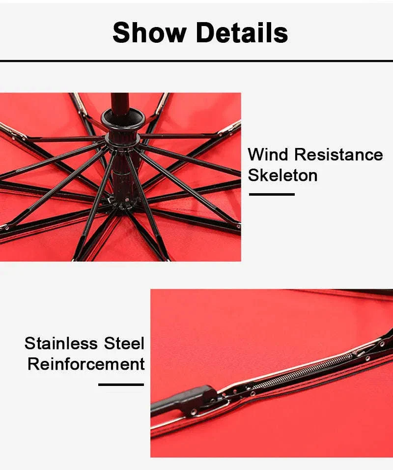 Windproof Automatic Umbrella with One-Touch Open and Close - Image 25