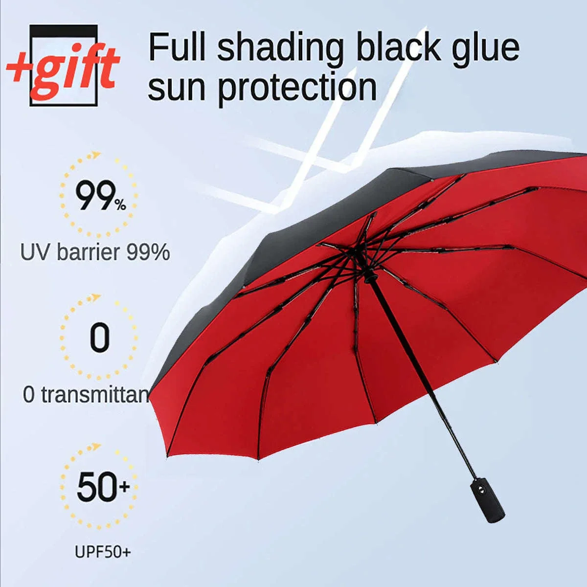 Windproof Automatic Umbrella with One-Touch Open and Close - Image 3