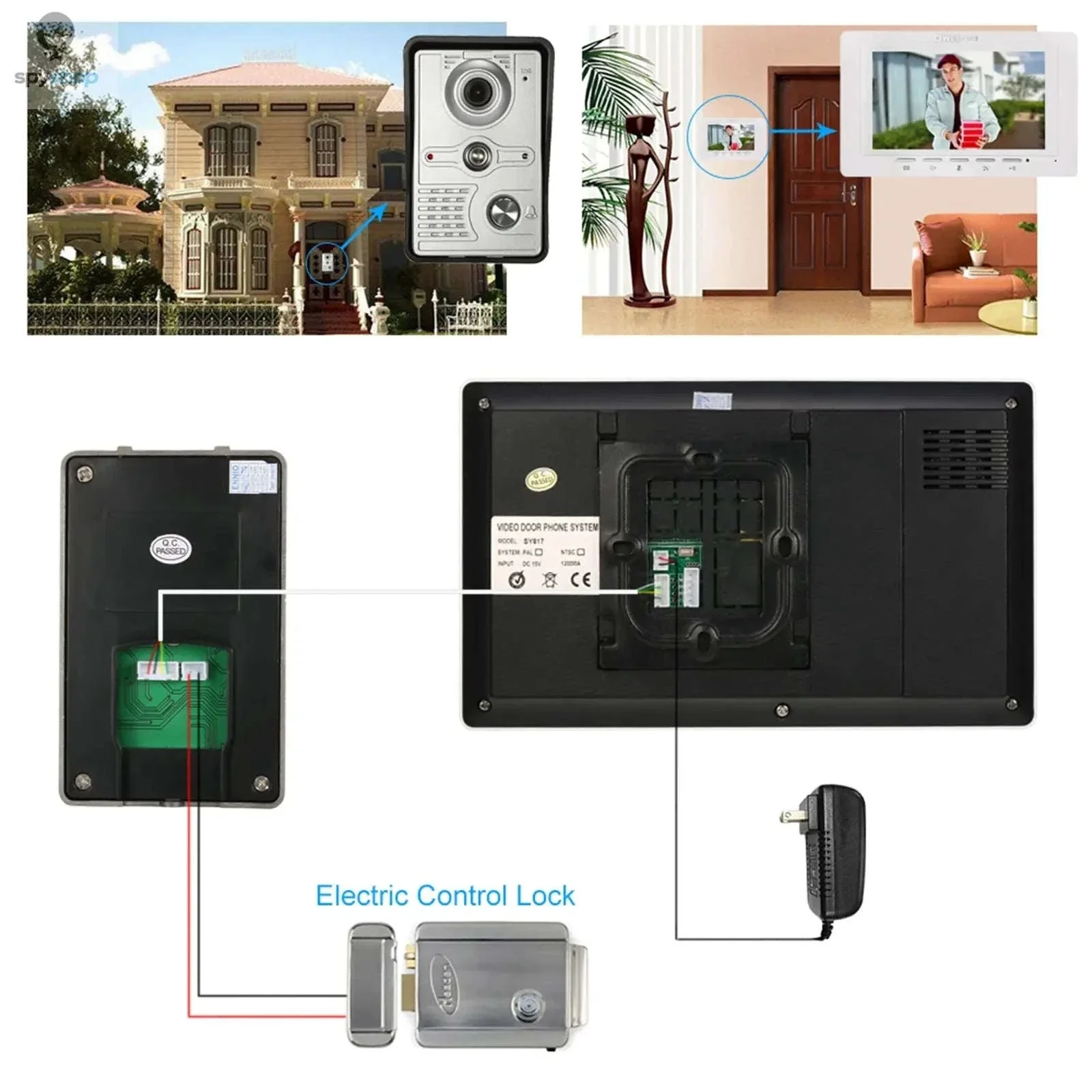 Wired Video Doorbell Indoor Monitor with 7" Screen and Night Vision - Image 28