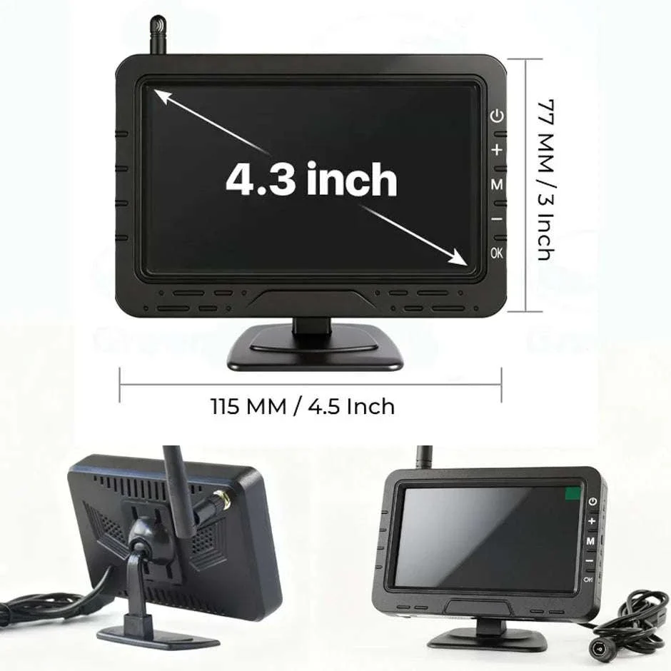 Wireless 1080P Backup Camera with 4.3" Monitor for Cars & RVs - Image 10