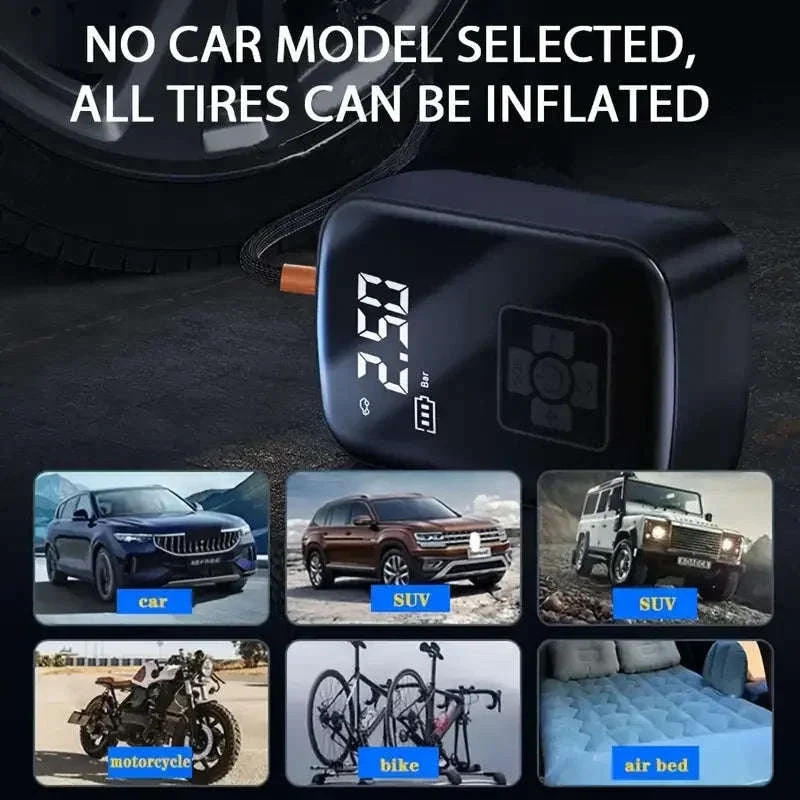 Wireless Air Compressor Portable Electric Pump for Tires and Gear - Image 3