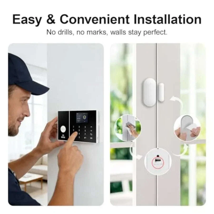 Wireless Home Alarm System with Instant App Alerts, 4-Piece DIY Kit - Image 3