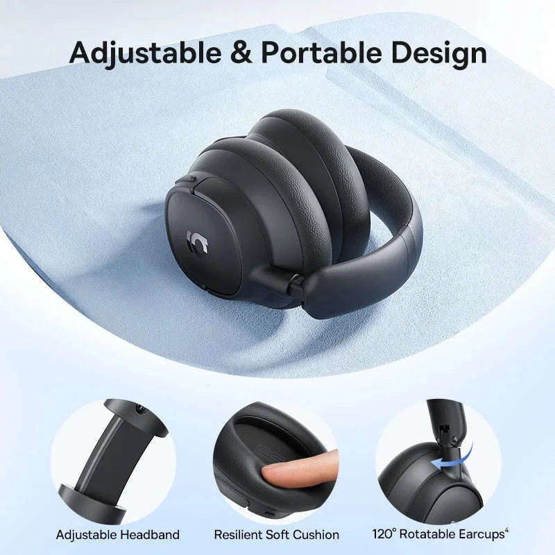 Wireless ANC Headphones with 45dB Noise Cancelling & 80H Battery - Image 6