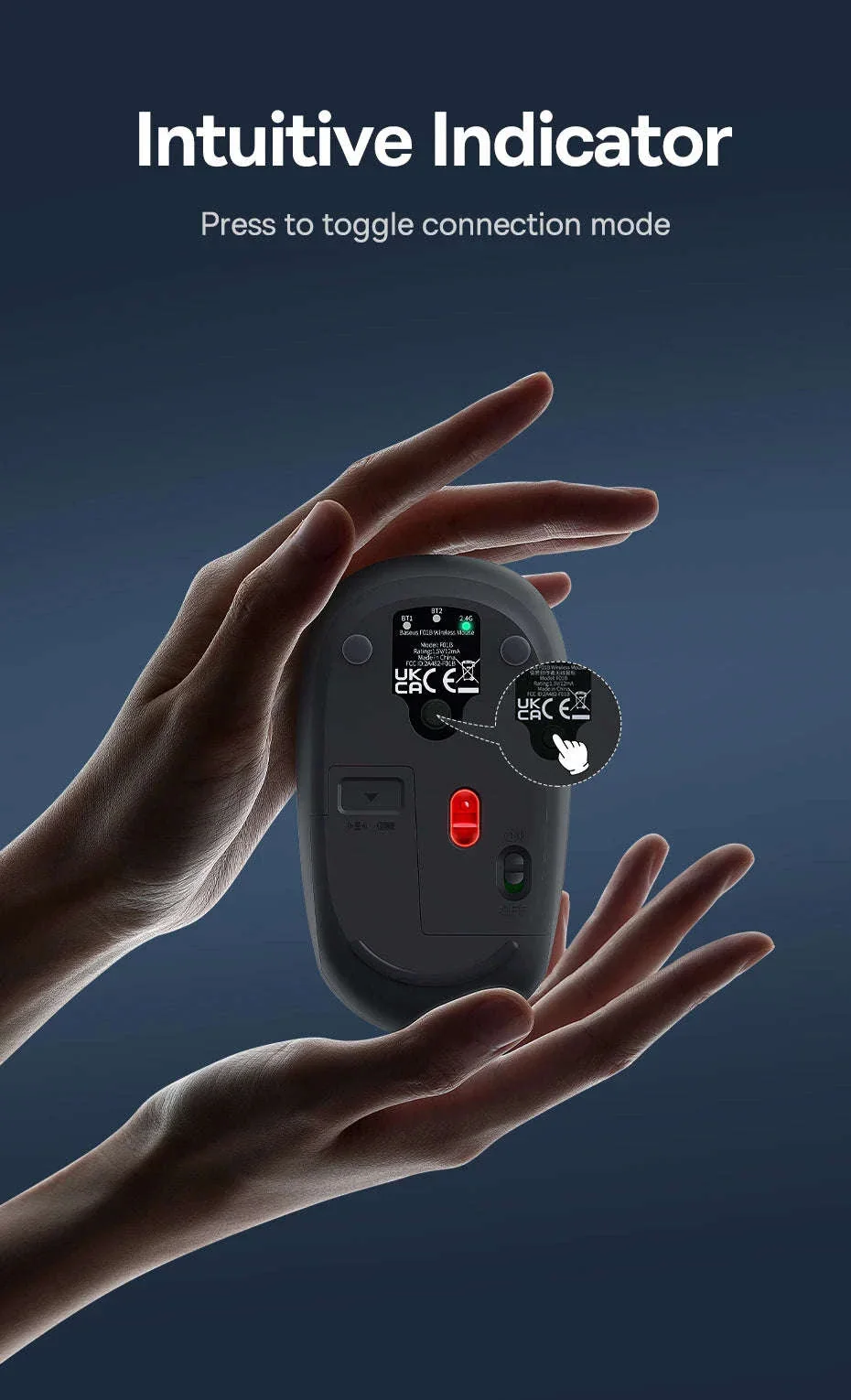 Wireless Bluetooth Mouse with Silent Clicks & Tri-Mode Connection - Image 10