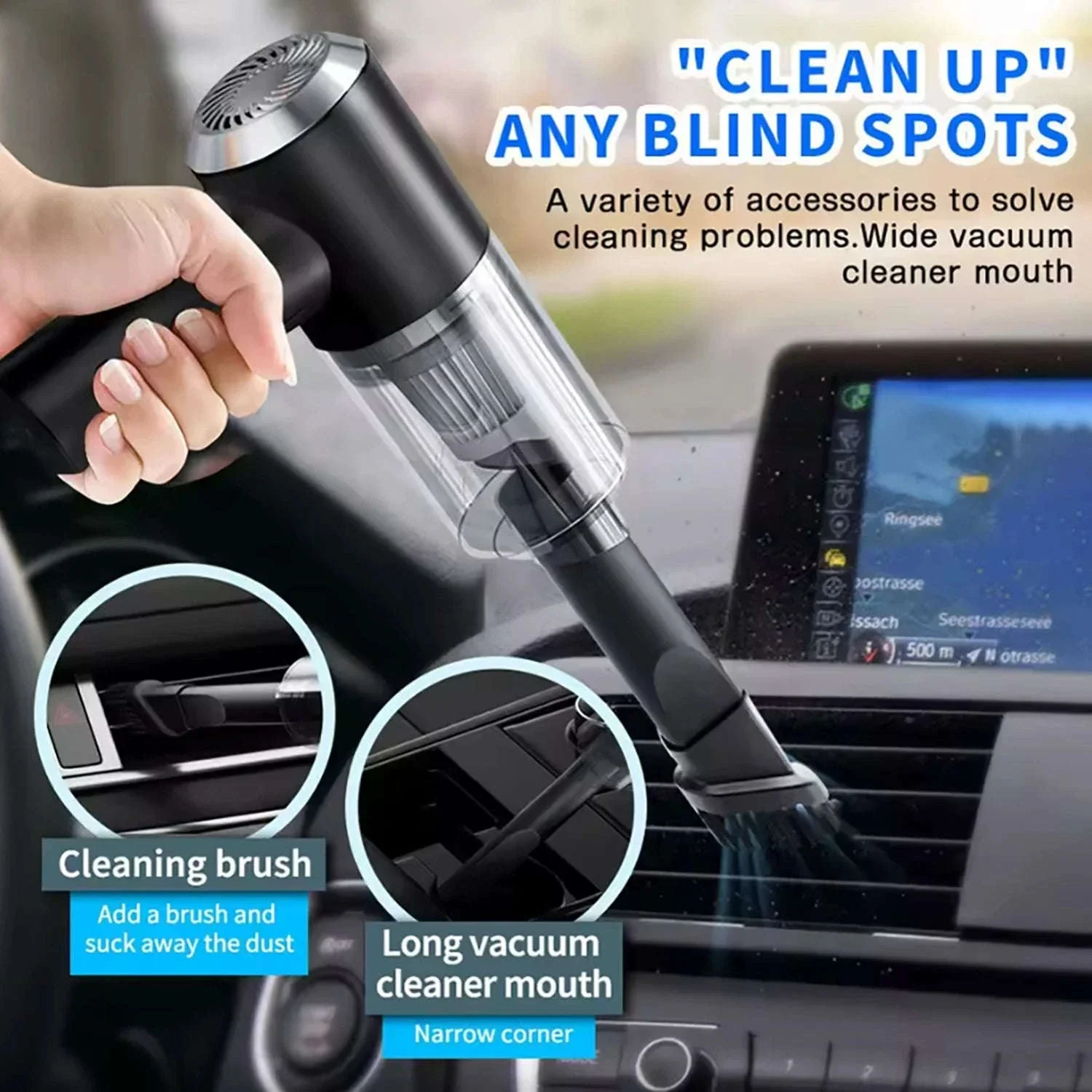 Portable Car Vacuum Cleaner for Fast Car and Office Cleanups
