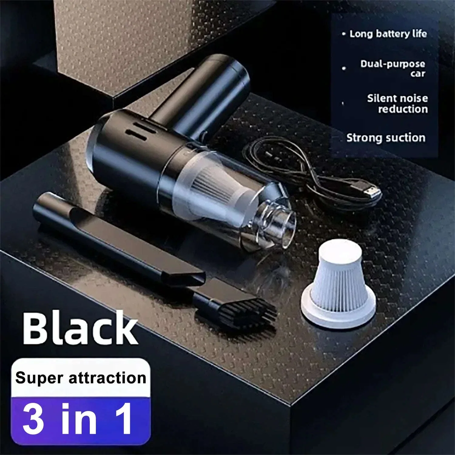Portable Car Vacuum Cleaner for Fast Car and Office Cleanups - Image 22