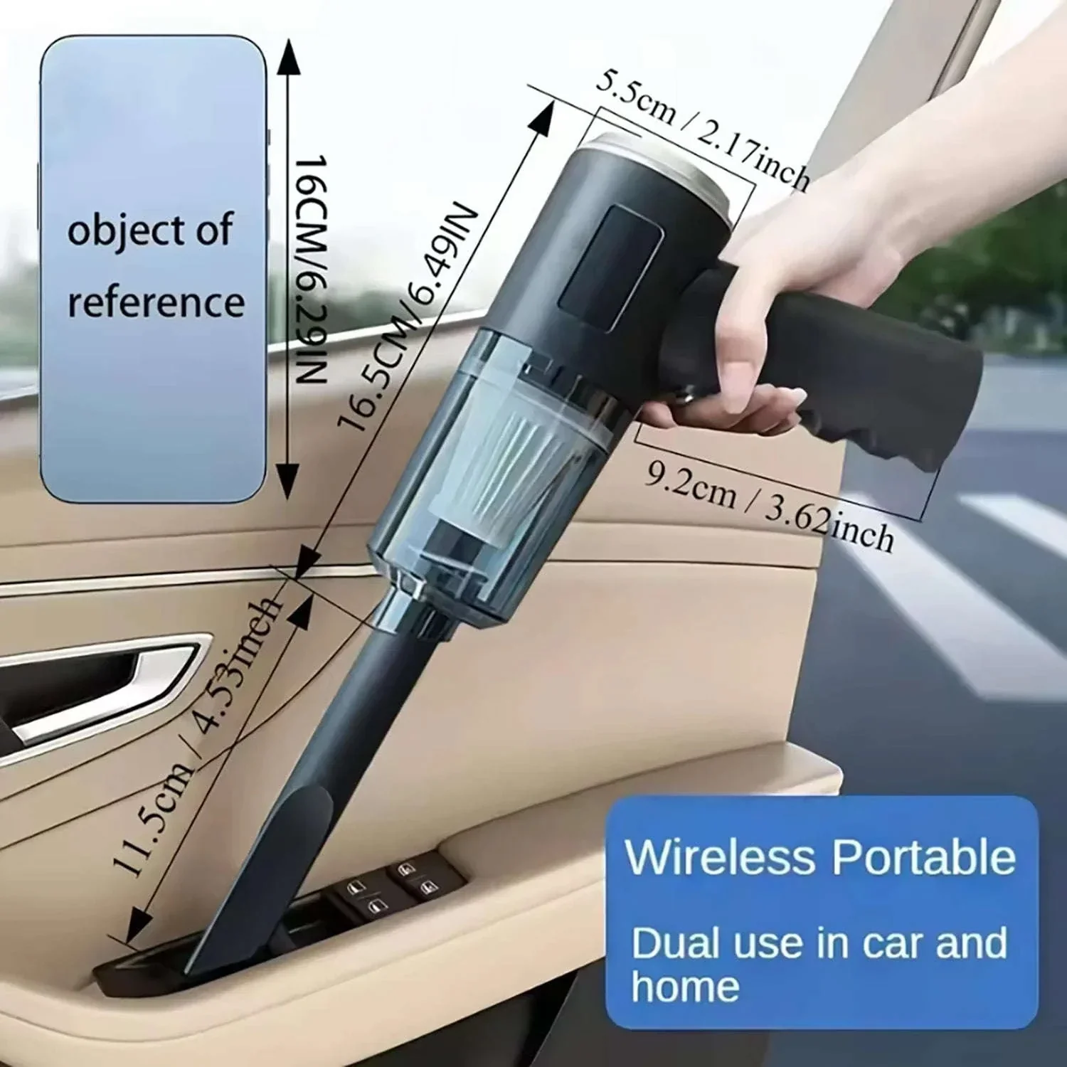 Portable Car Vacuum Cleaner for Fast Car and Office Cleanups - Image 6