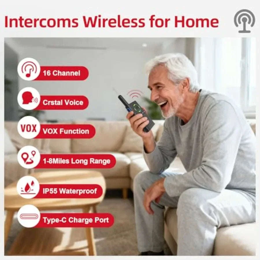 Wireless Caregiver Pager System with 1000ft Range and Loud Alert - Image 11