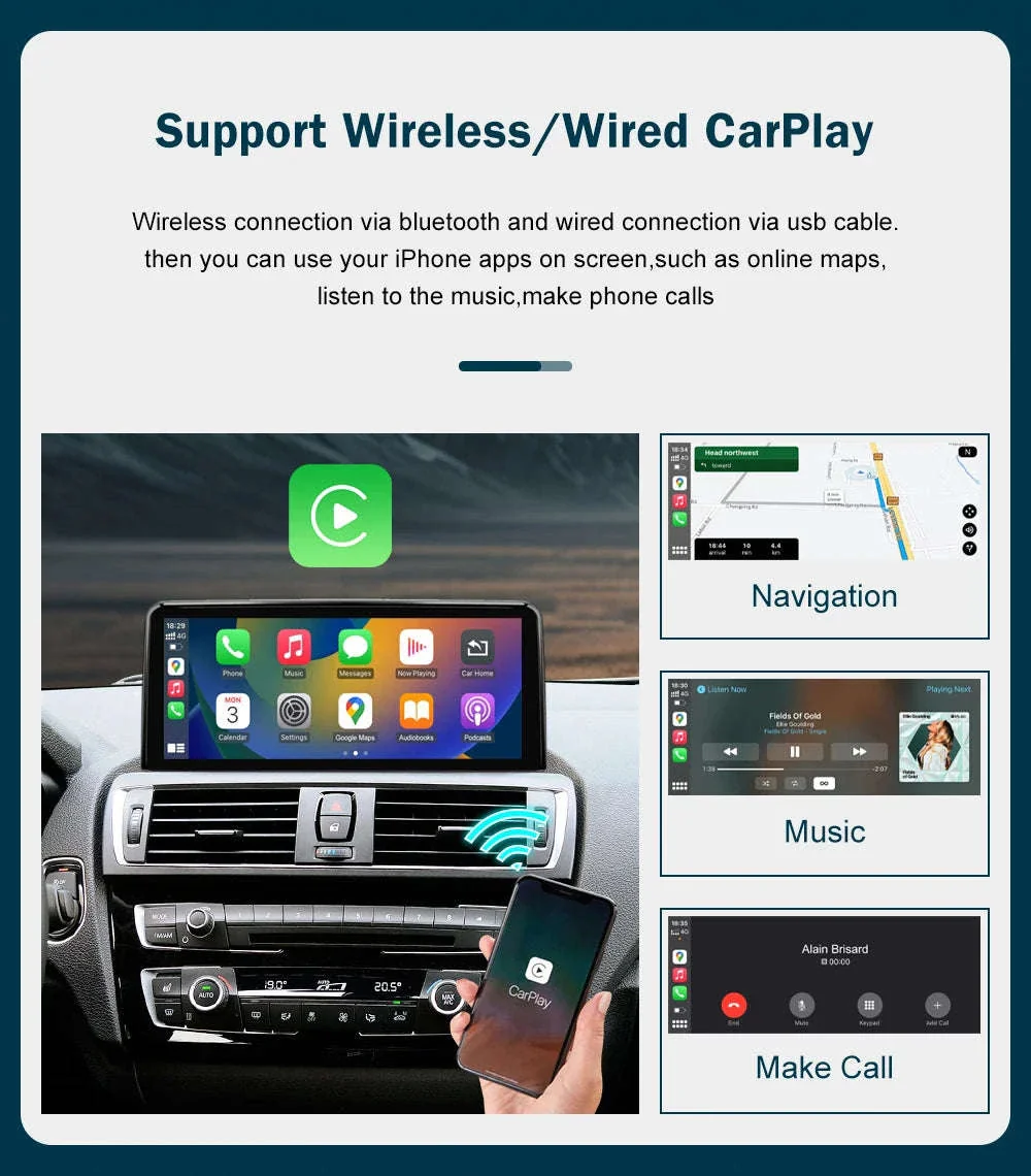Wireless CarPlay Display for BMW 1, 2, 3 and 4 Series - Image 16