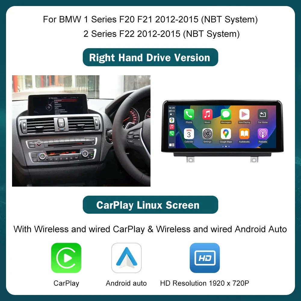Wireless CarPlay Display for BMW 1, 2, 3 and 4 Series - Image 32