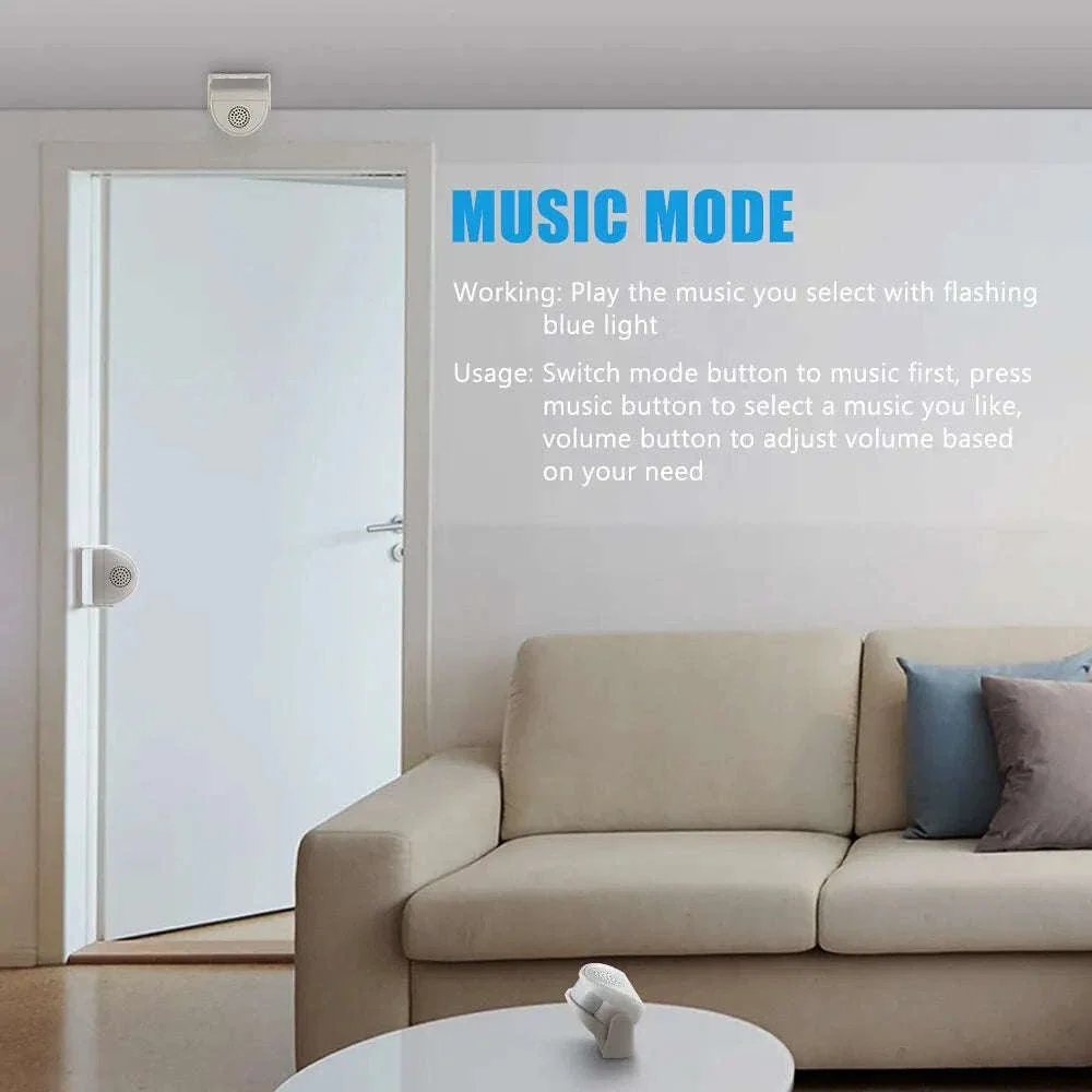 Wireless Door Chime with PIR Motion Sensor for Entry Alerts - Image 4