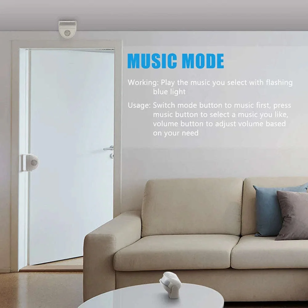 Wireless Door Chime with PIR Motion Sensor for Entry Alerts - Image 9