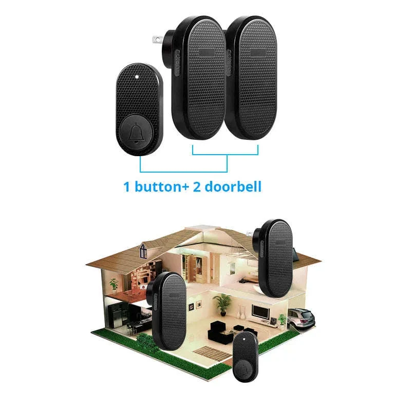 Wireless Doorbell with 33 Chimes, 4 Volume Levels, 150m Range - Image 19