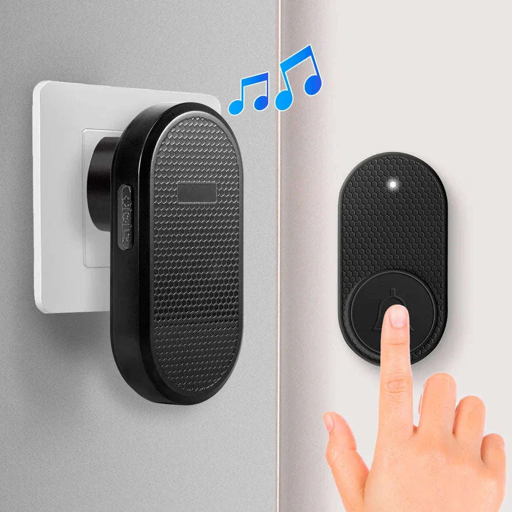 Wireless Doorbell with 33 Chimes, 4 Volume Levels, 150m Range - Image 3