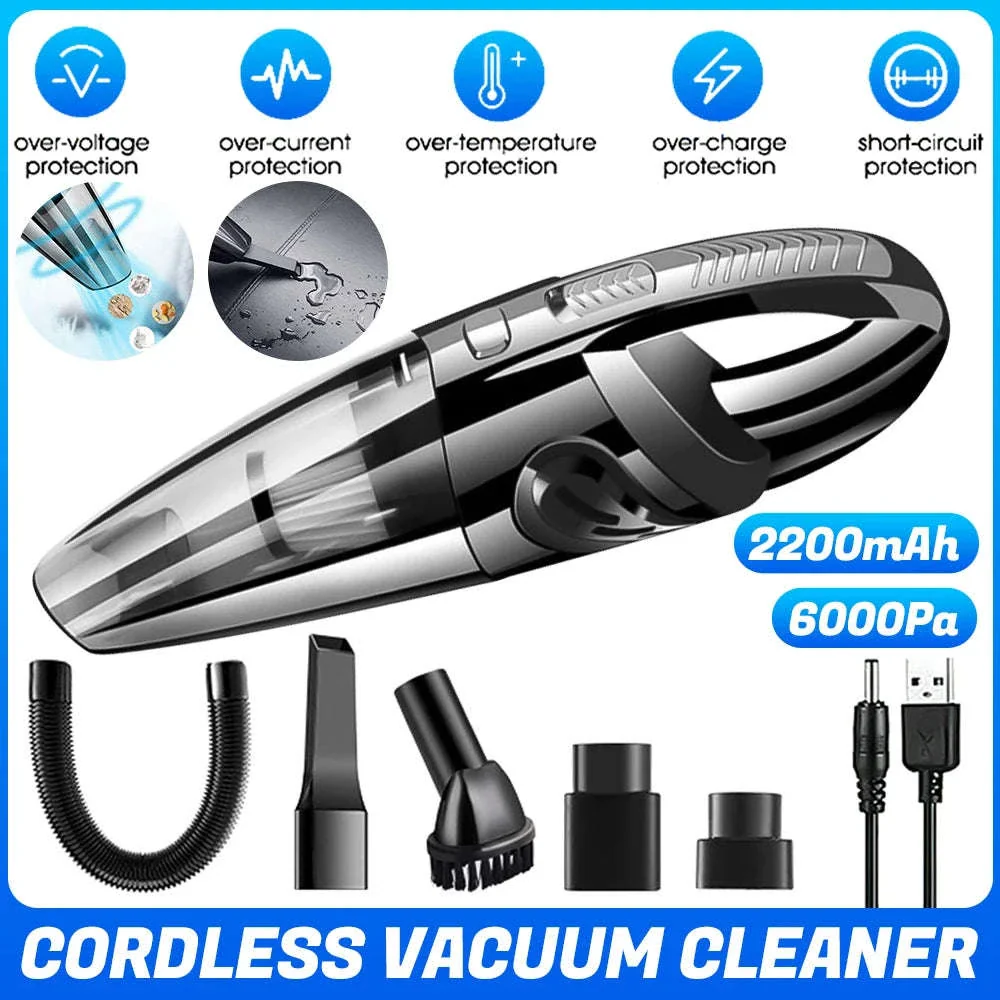 Cordless Handheld Car Vacuum Cleaner, Wet and Dry 120W - Image 16