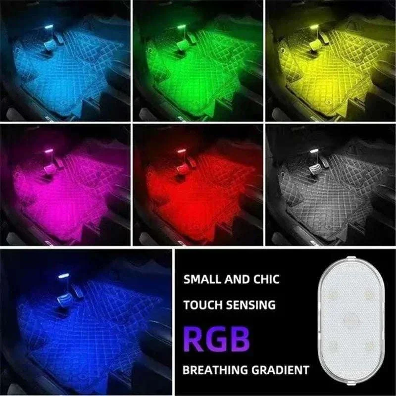 Wireless LED Car Interior Lights USB Rechargeable Touch Lamp - Image 4