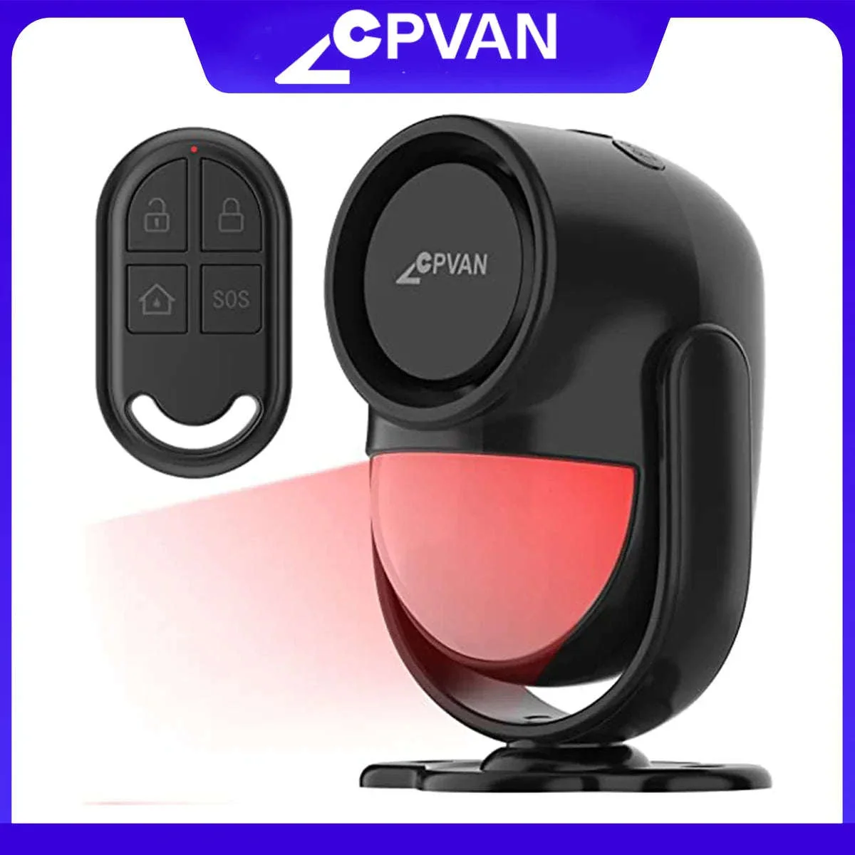 CPVAN Wireless Motion Sensor Alarm with 125dB Siren