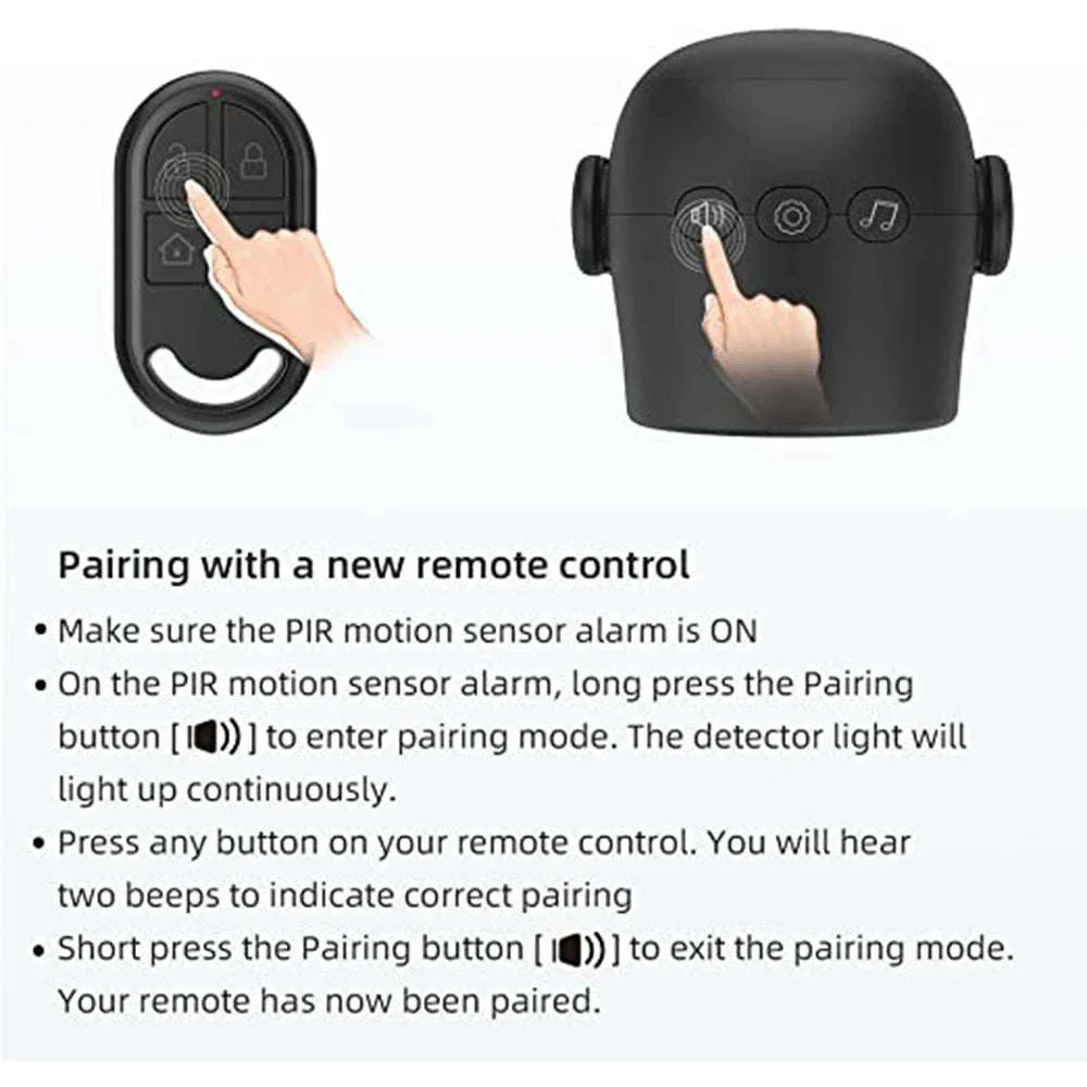 CPVAN Wireless Motion Sensor Alarm with 125dB Siren - Image 23