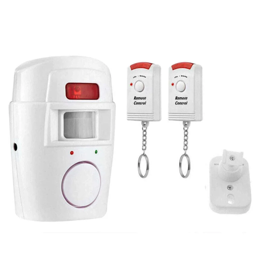 Wireless Motion Sensor Alarm with PIR Detector & 2 Remote Controls - Image 3
