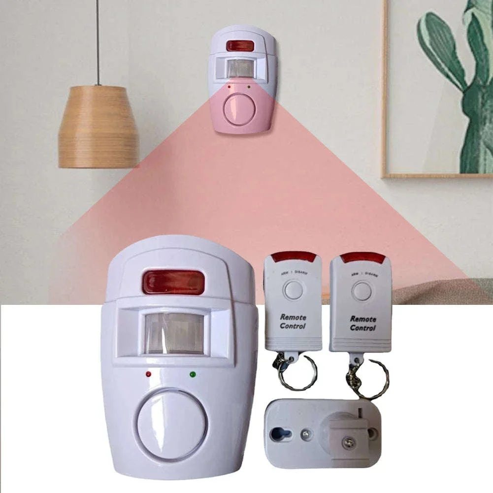 Wireless Motion Sensor Alarm with PIR Detector & 2 Remote Controls - Image 4