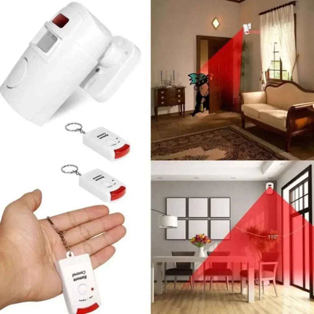 Wireless Motion Sensor Alarm with Dual Remotes and 105dB Siren - Image 5