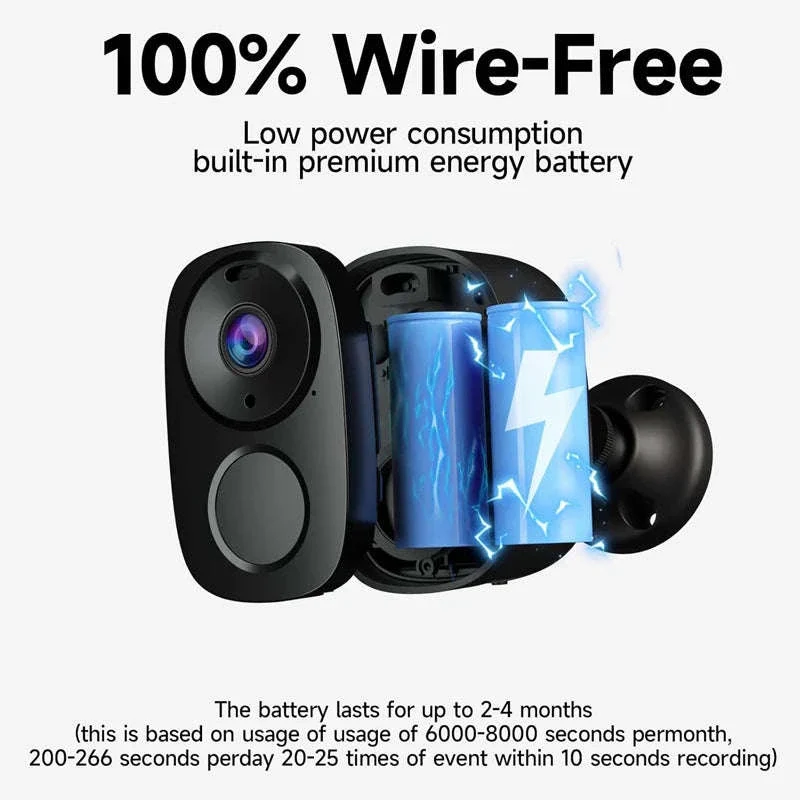 Wireless Outdoor Security Camera 2K WiFi with AI Detection - Image 2