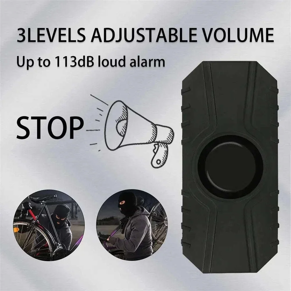 Wireless Vibration Bicycle Alarm with Remote and USB Charging - Image 12