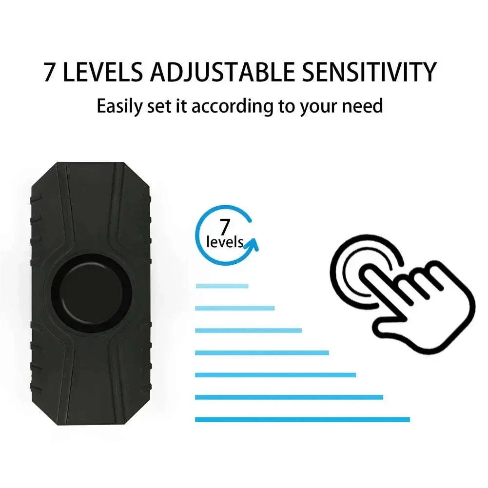 Wireless Vibration Bicycle Alarm with Remote and USB Charging - Image 14