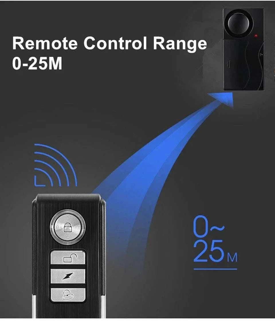 Wireless Vibration Bike Alarm with Remote Control - Image 13