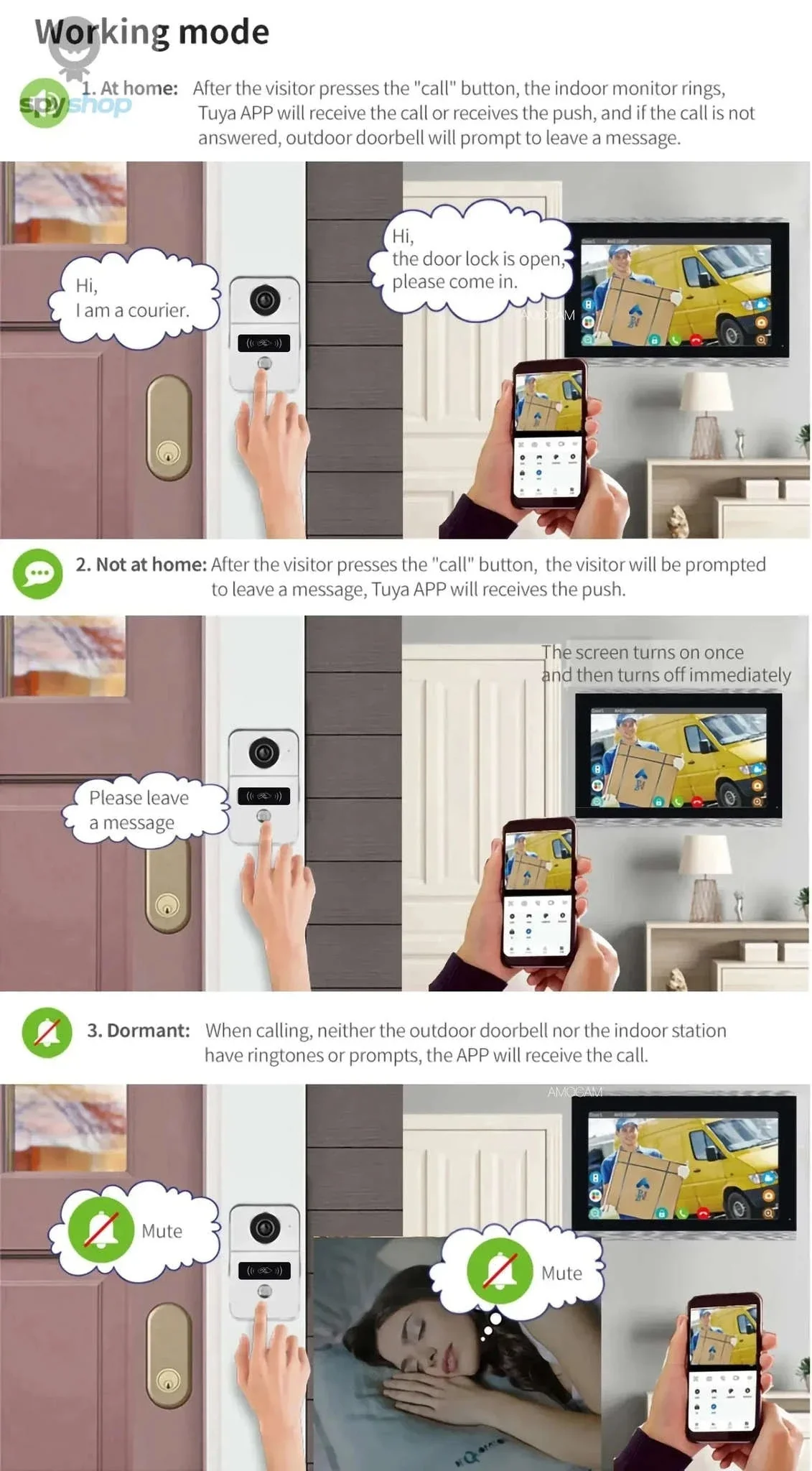 Wireless WiFi Video Doorbell System with 1080P HD Monitoring - Image 13