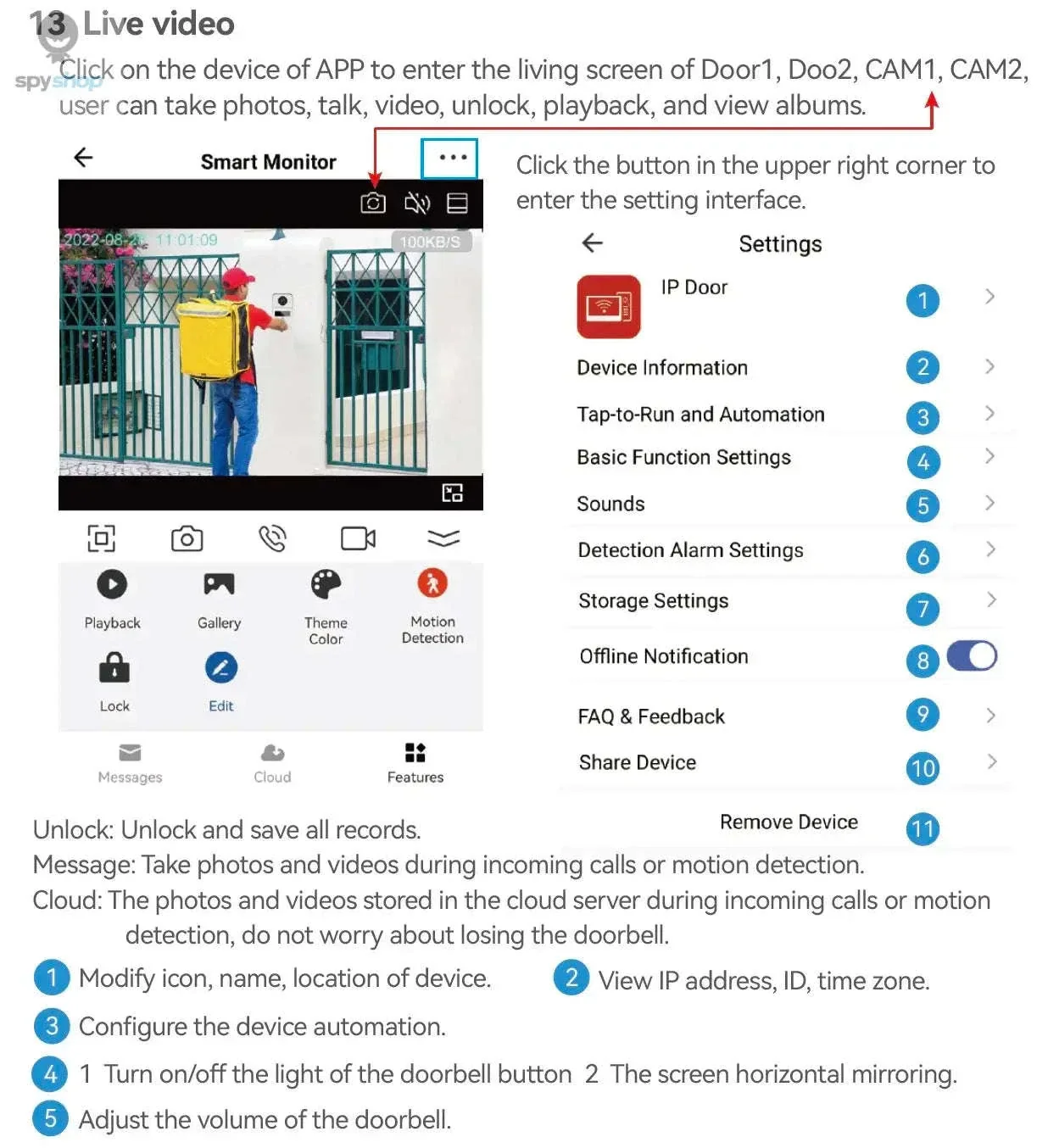 Wireless WiFi Video Doorbell System with 1080P HD Monitoring - Image 20