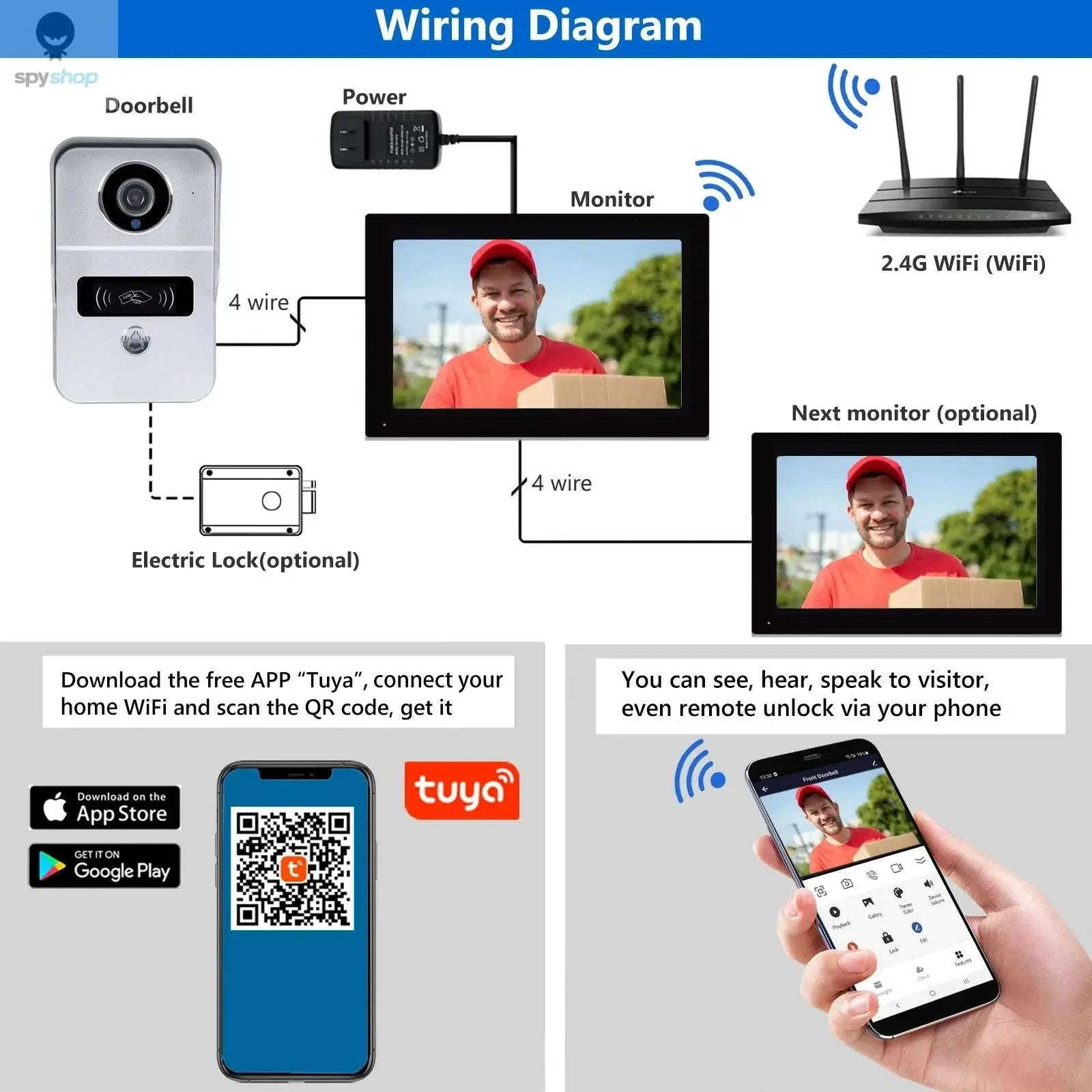 Wireless WiFi Video Doorbell System with 1080P HD Monitoring - Image 26