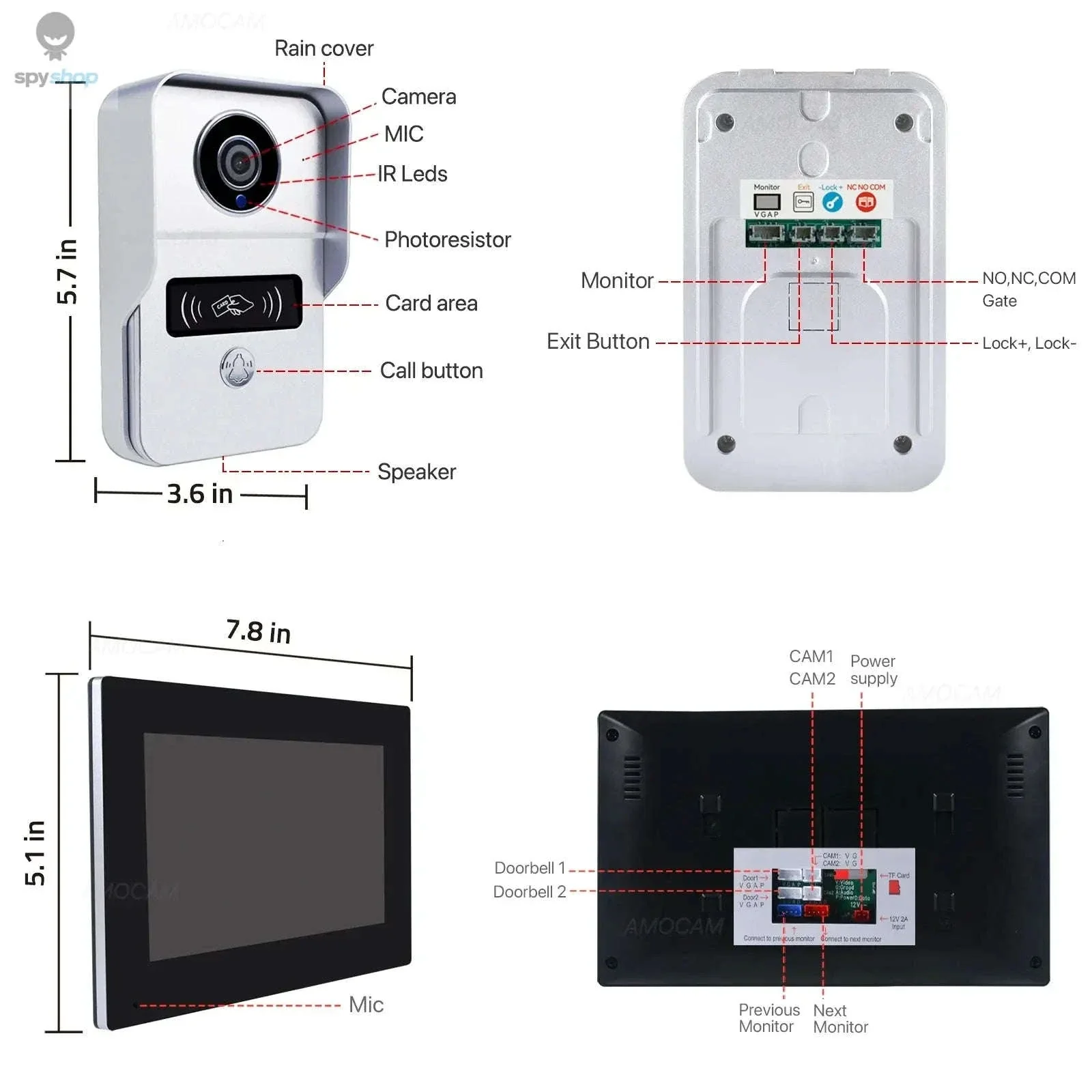 Wireless WiFi Video Doorbell System with 1080P HD Monitoring - Image 6