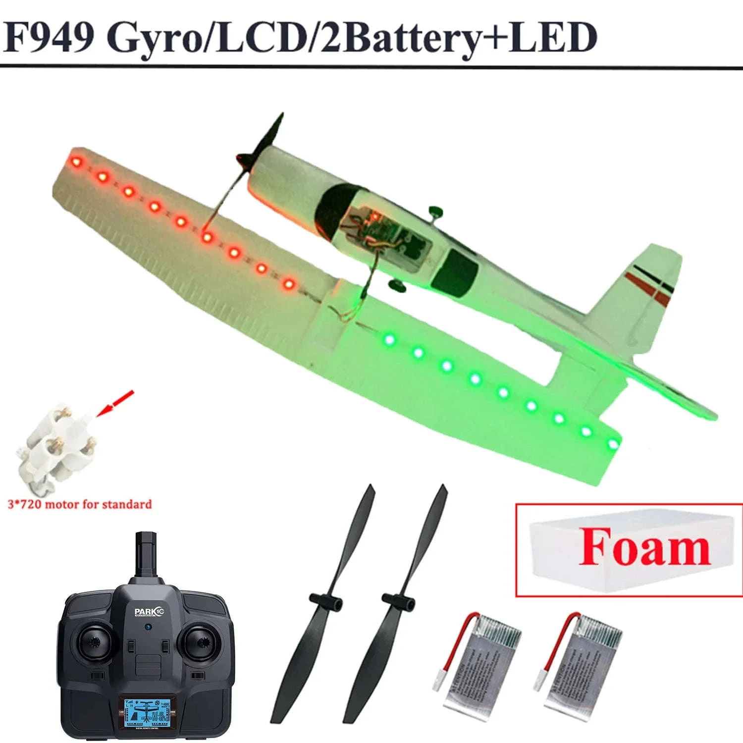 WLtoys F949 Cessna 182 RC Airplane with 3D6G Gyro - Image 15