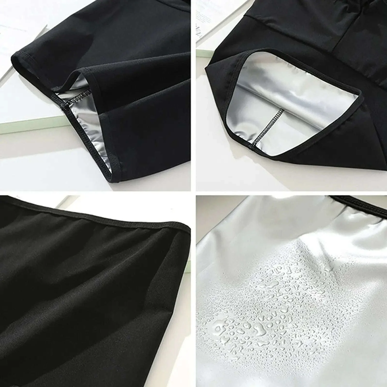 Women Sauna Sweat Pants with Thermo Slimming Support - Image 10