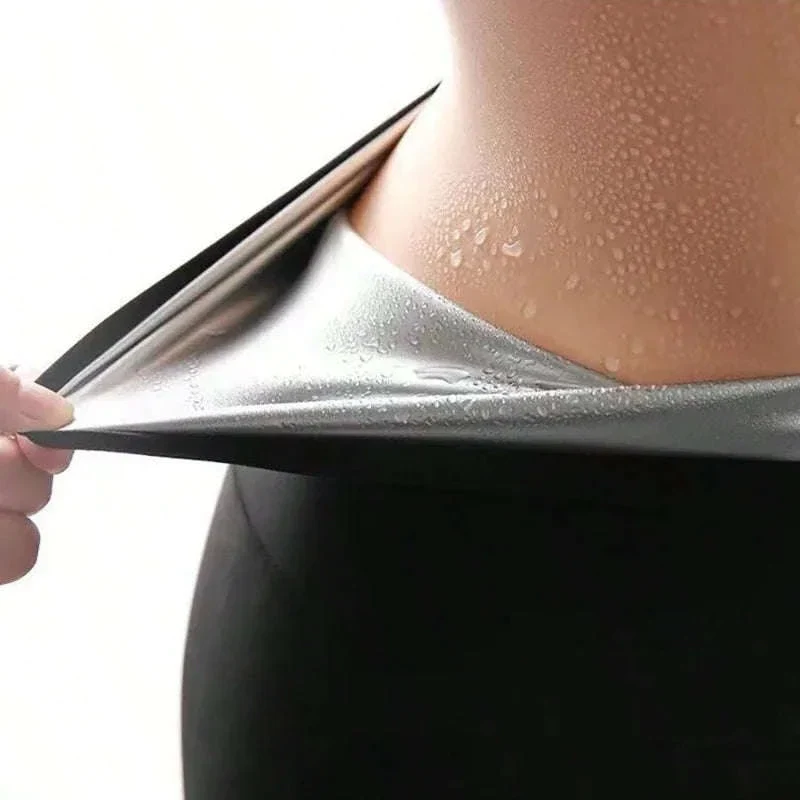 Women Sauna Sweat Pants with Thermo Slimming Support - Image 5