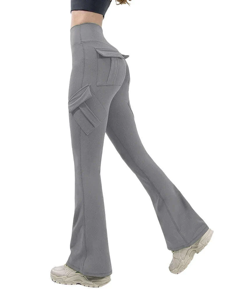 Naked Feeling Wide Leg Yoga Leggings with Pockets - Image 12