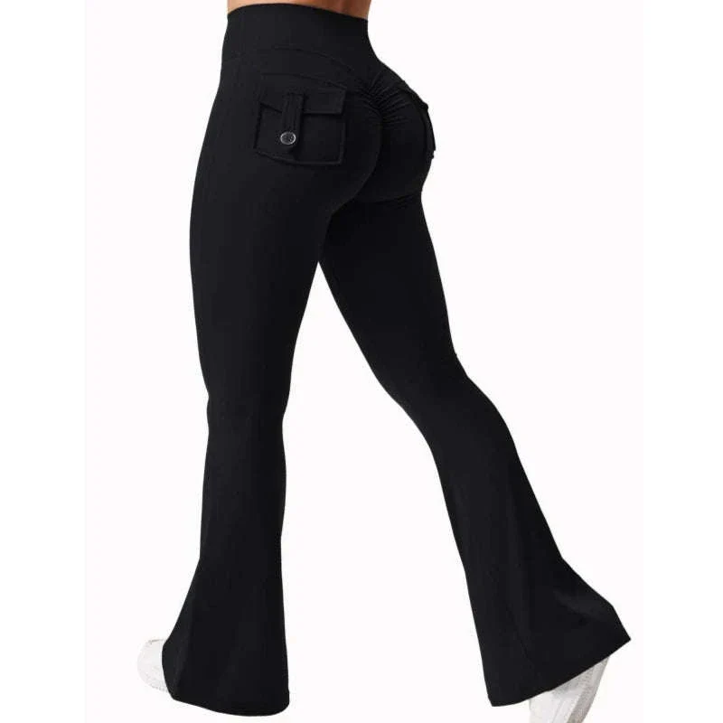 Naked Feeling Wide Leg Yoga Leggings with Pockets - Image 14
