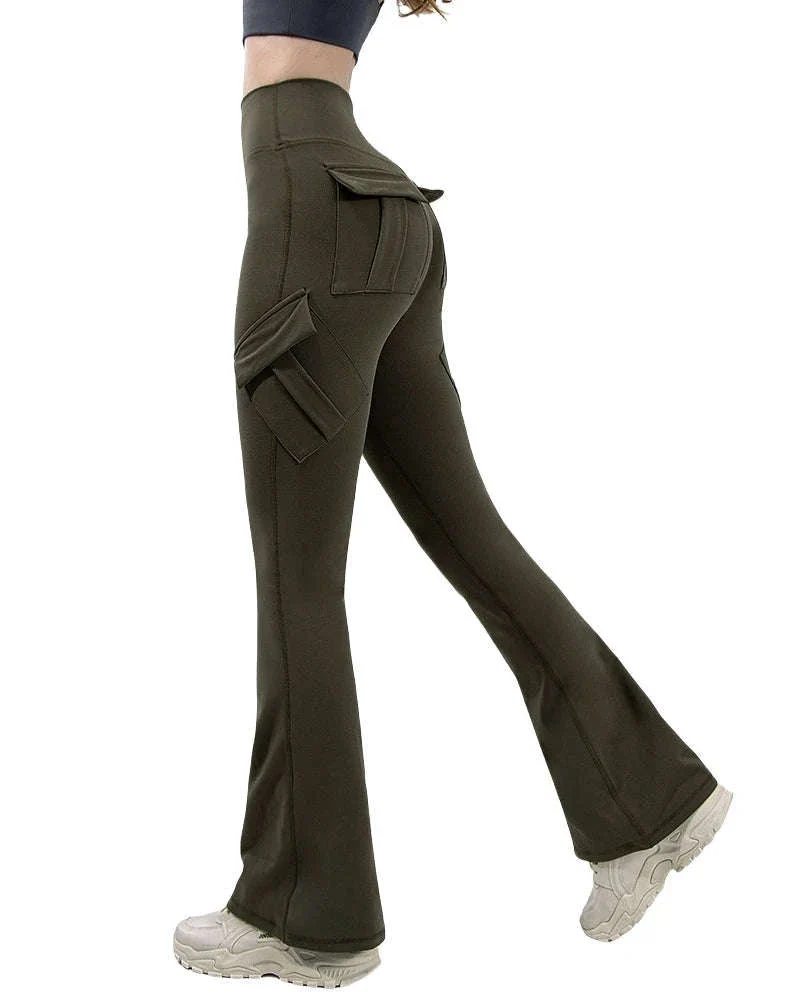 Naked Feeling Wide Leg Yoga Leggings with Pockets - Image 16