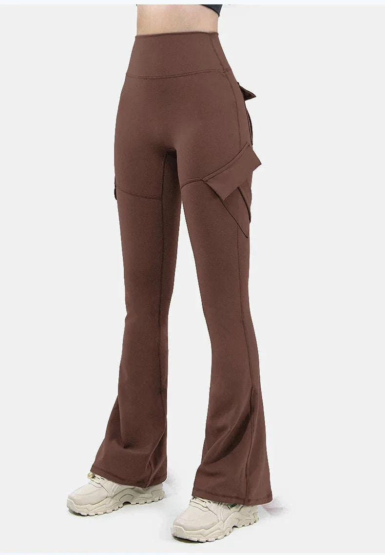 Naked Feeling Wide Leg Yoga Leggings with Pockets - Image 18