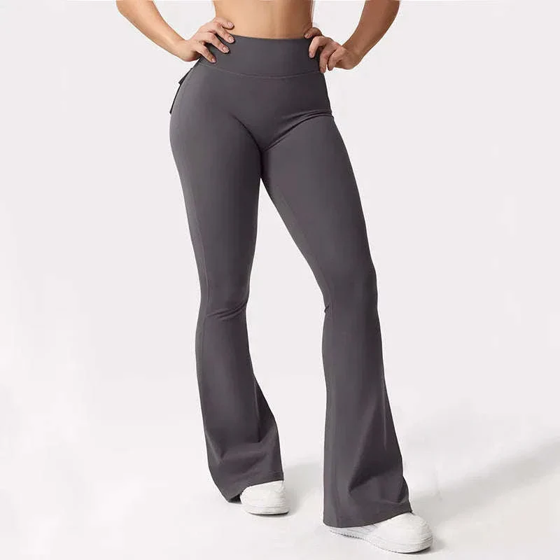 Naked Feeling Wide Leg Yoga Leggings with Pockets - Image 4