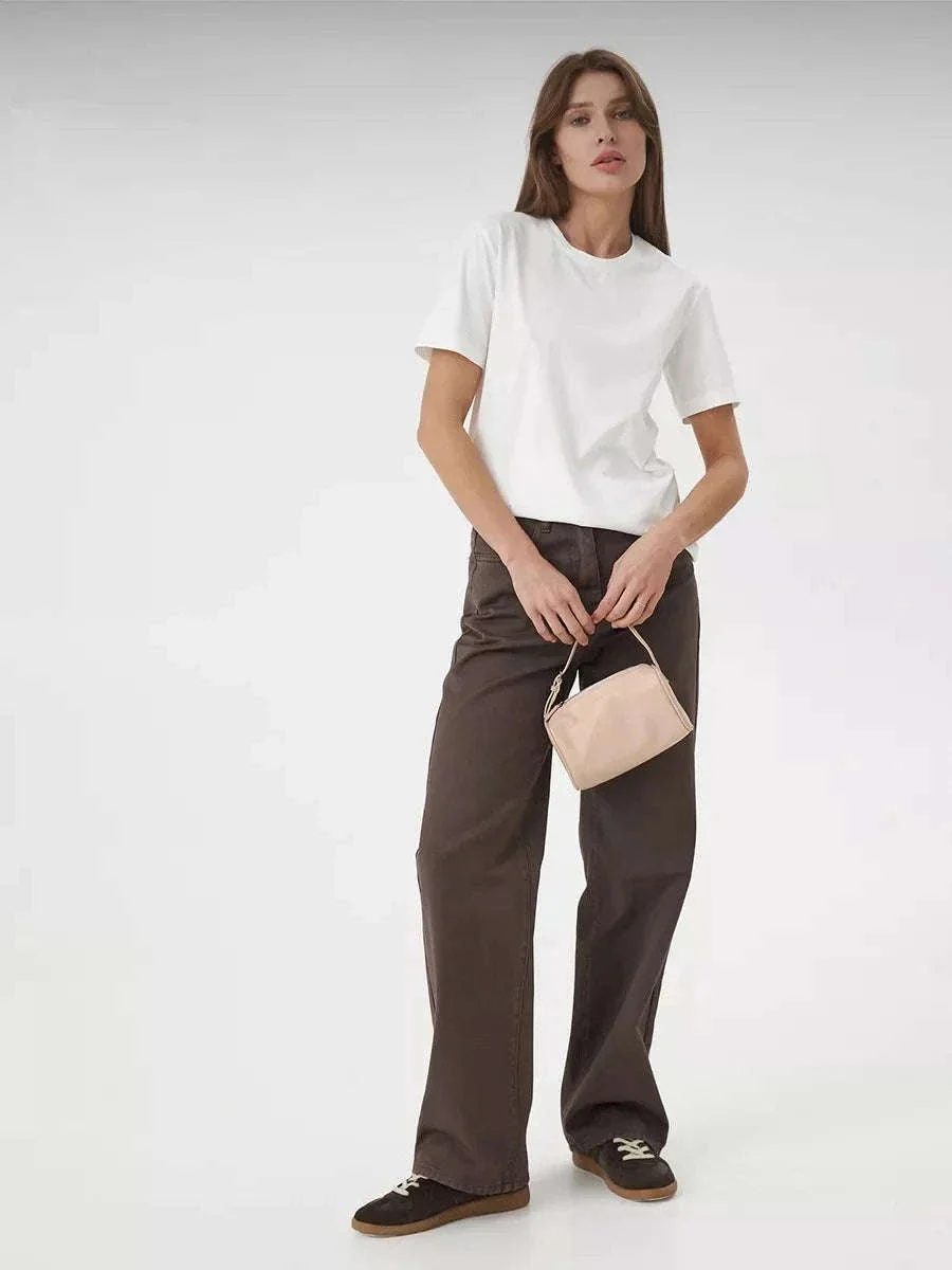 Women's 100% Cotton Loose Fit Short Sleeve Basic T-Shirt - Image 5