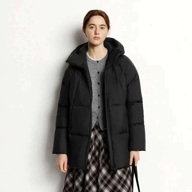 Women's 90% Down Mid-Length Winter Jacket with Hood & Stain Protection - Image 31