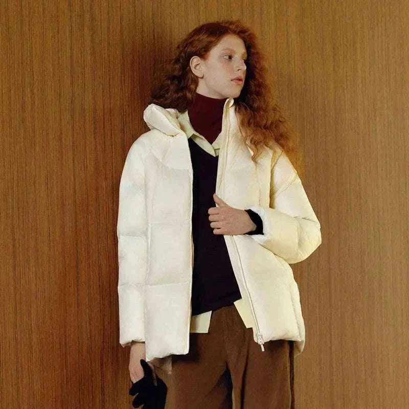 Women's 90% Down Mid-Length Winter Jacket with Hood & Stain Protection - Image 33