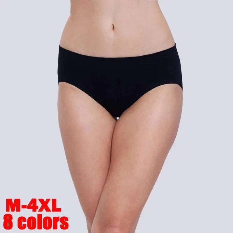 Women's Cotton Panties 7-Pack, Plus Size M–4XL Comfort Briefs - Image 3
