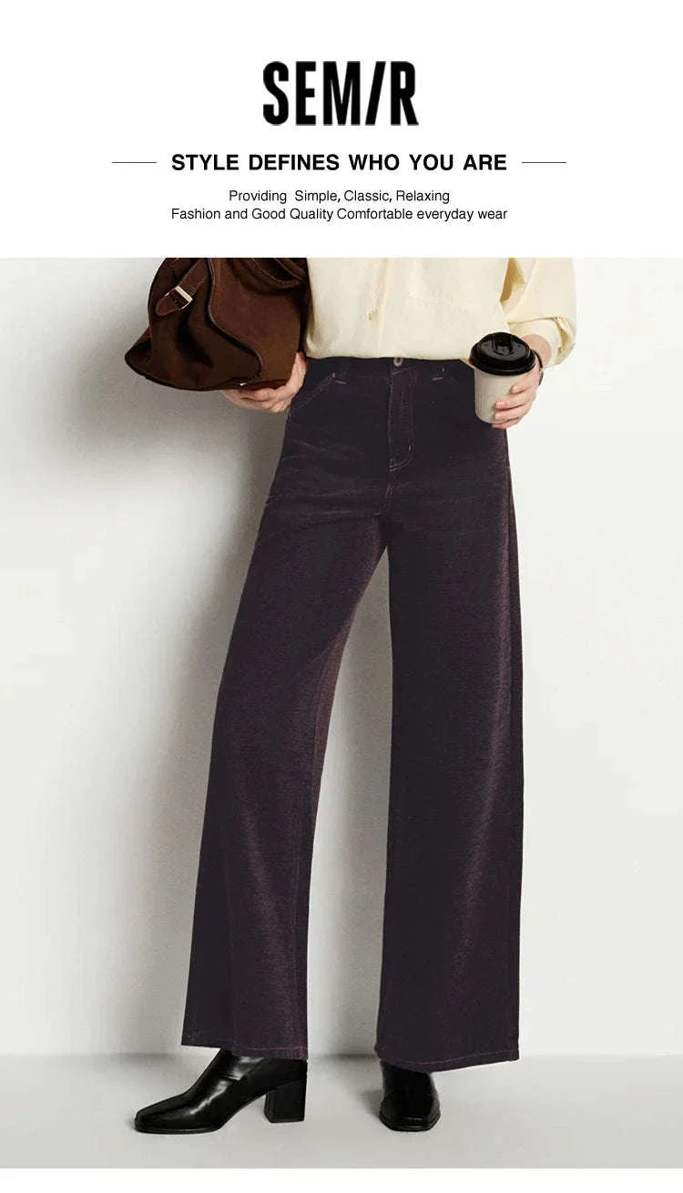 Women’s Fleece-Lined Wide Leg Jeans – Warm Loose Fit Winter Pants - Image 8